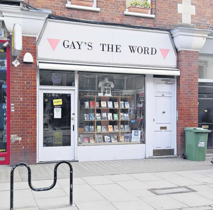 Fachada de Gay’s The Word, en el barrio de Bloomsbury.