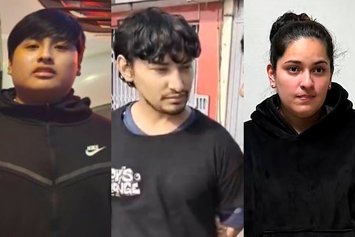 Pequeño J, Matías Ozorio y Florencia Ibañez.