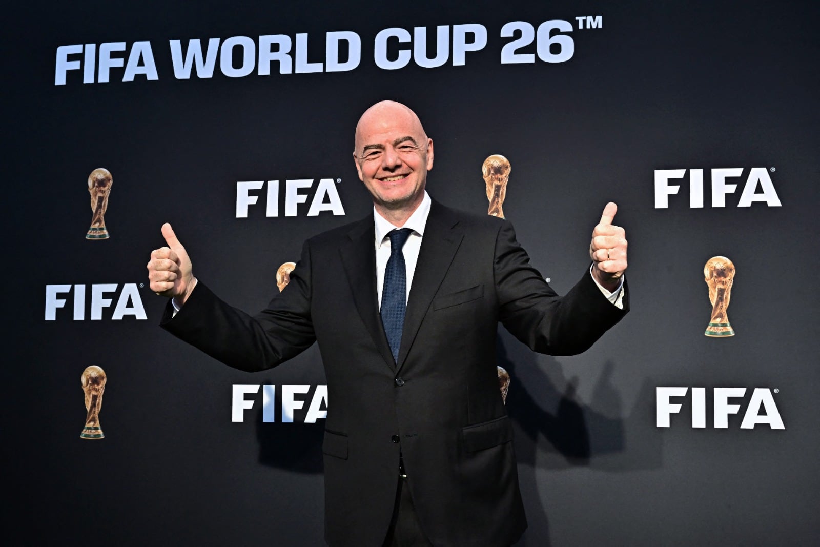 Gianni Infantino, en la presentación en Los Angeles.