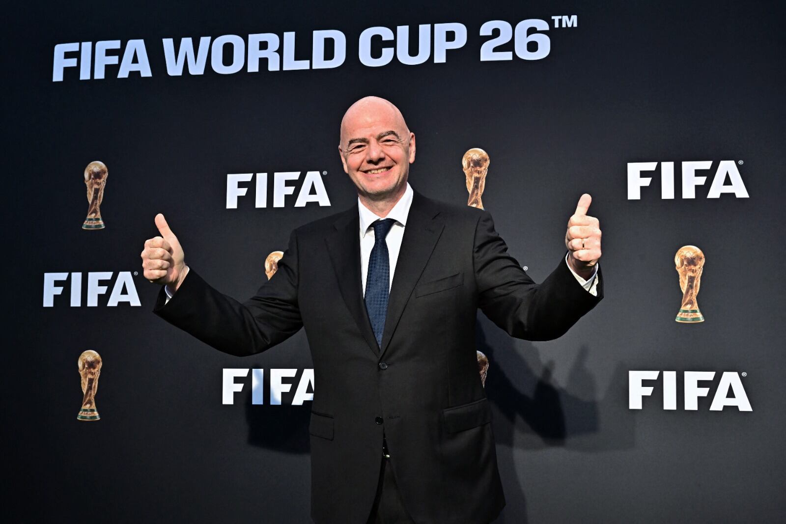 Gianni Infantino, en la presentación en Los Angeles.
