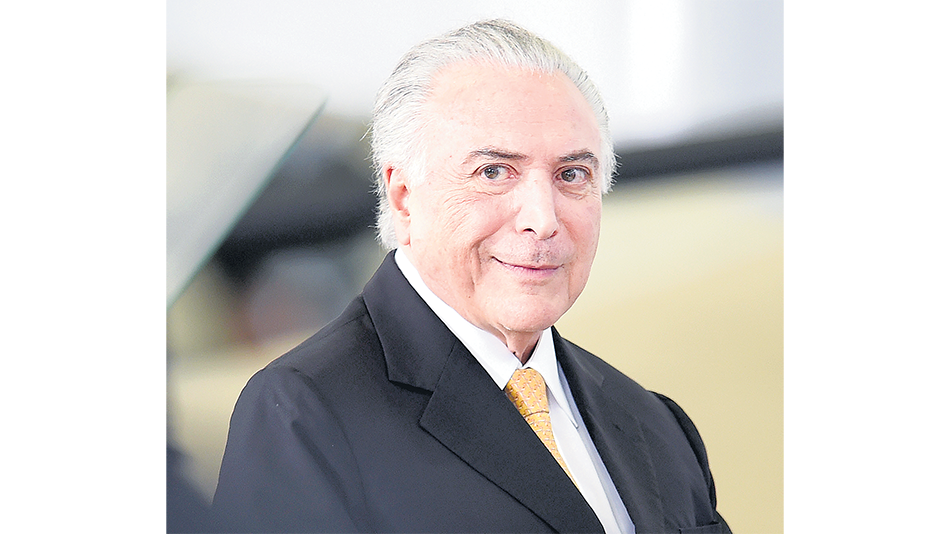 Temer, que prepara el autoritarismo de Bolsonaro.