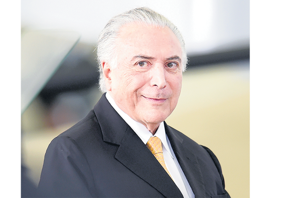 Temer, que prepara el autoritarismo de Bolsonaro.