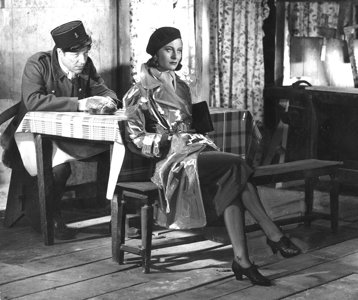 Jean Gabin y Michèle Morgan en El muelle de las brumas (1938), de Marcel Carné.