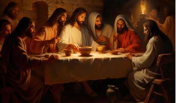 La Última cena de Jesús y sus discipulos. Imagen: freepik