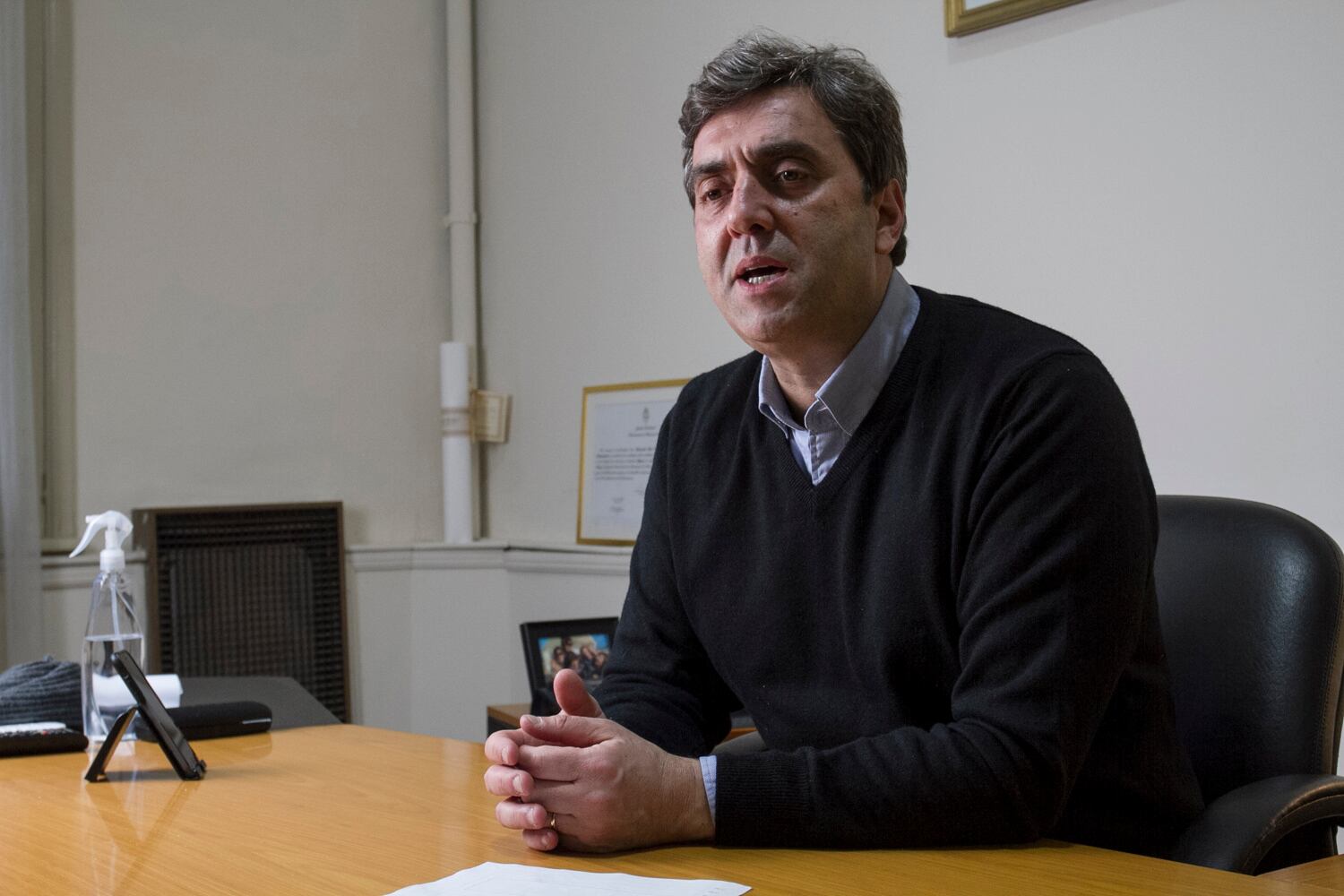 Leonardo Boto aseguró que el municipio continuará con la obra. 