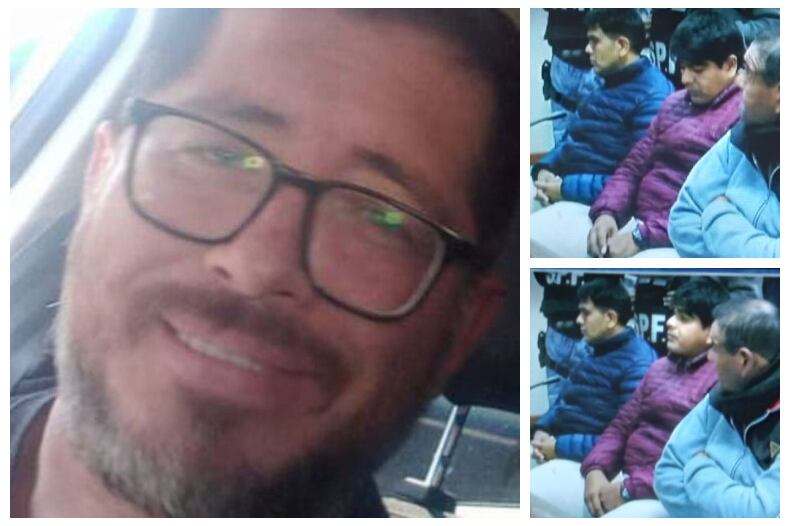 Monges, y los acusados por su homicidio.