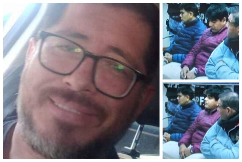 Monges, y los acusados por su homicidio.