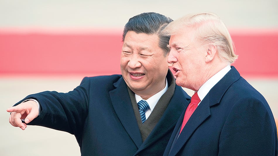 Trump y Xi Jin Ping, actores principales de una película que el gobierno argentino mira por la pantalla.