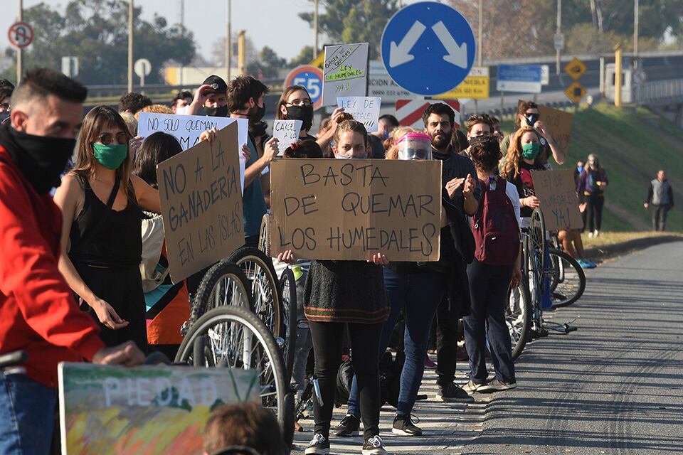 "Queremos respirar", gritaban los manifestantes