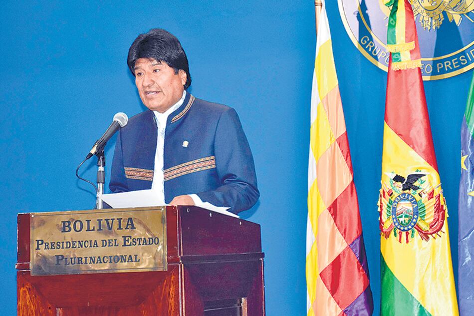 “Estamos con la razón, con la verdad, buscando justicia”, dijo el mandatario Evo Morales.