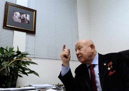 El excosmonauta Alexei Leonov, el primero en realizar una caminata espacial.