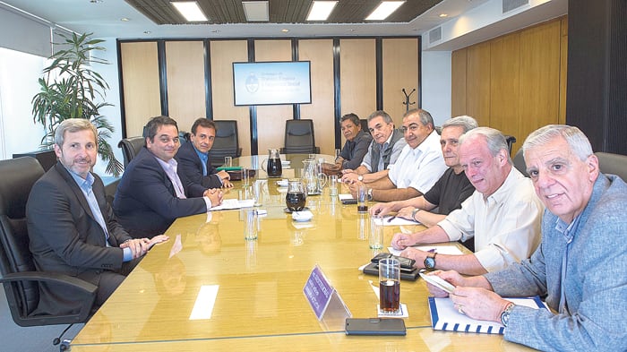 La reunión con los miembros de la CGT se realizó en el Ministerio de Trabajo. 