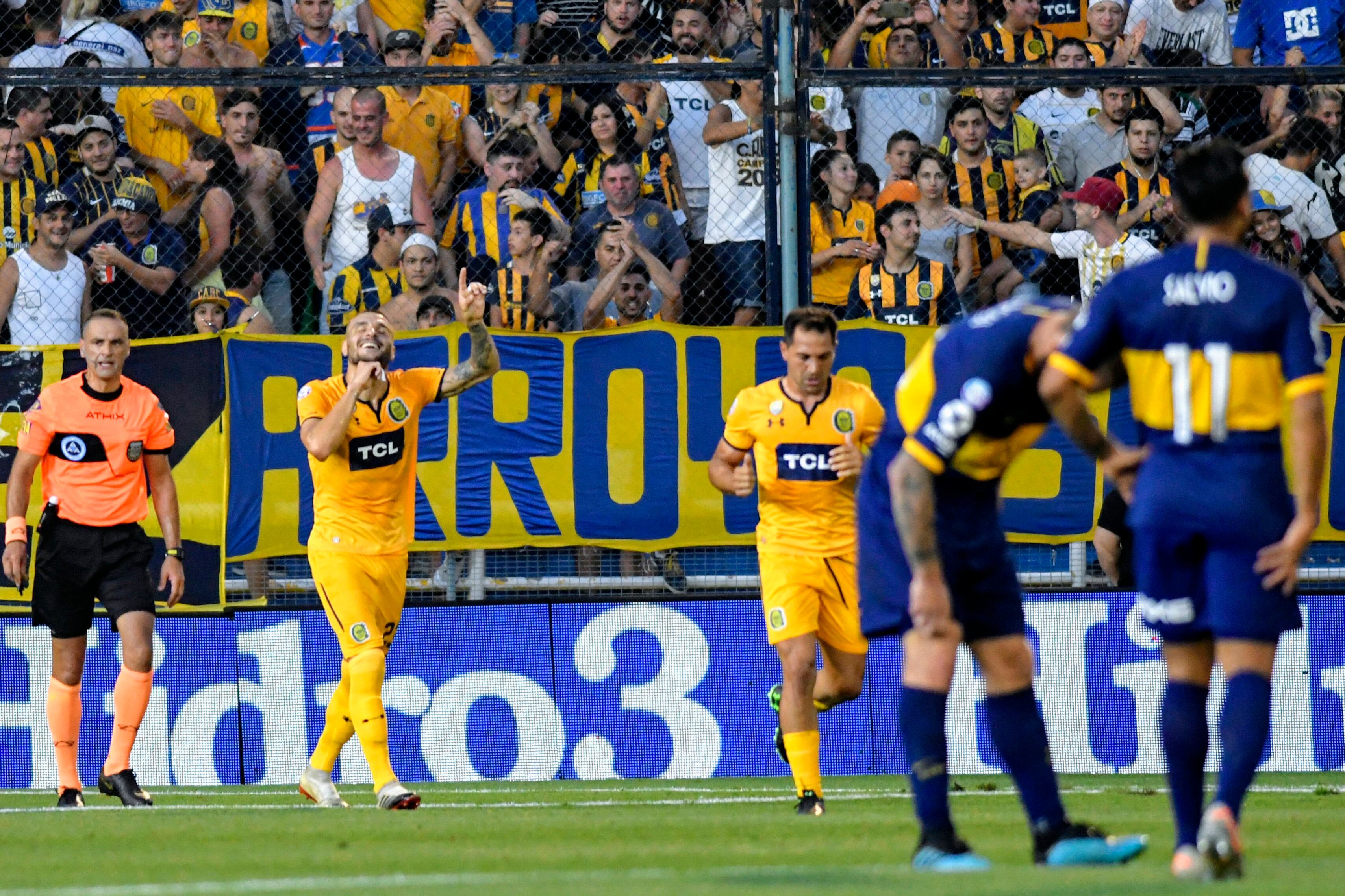 Central festejó en la despedida de Alfaro como técnico de Boca.