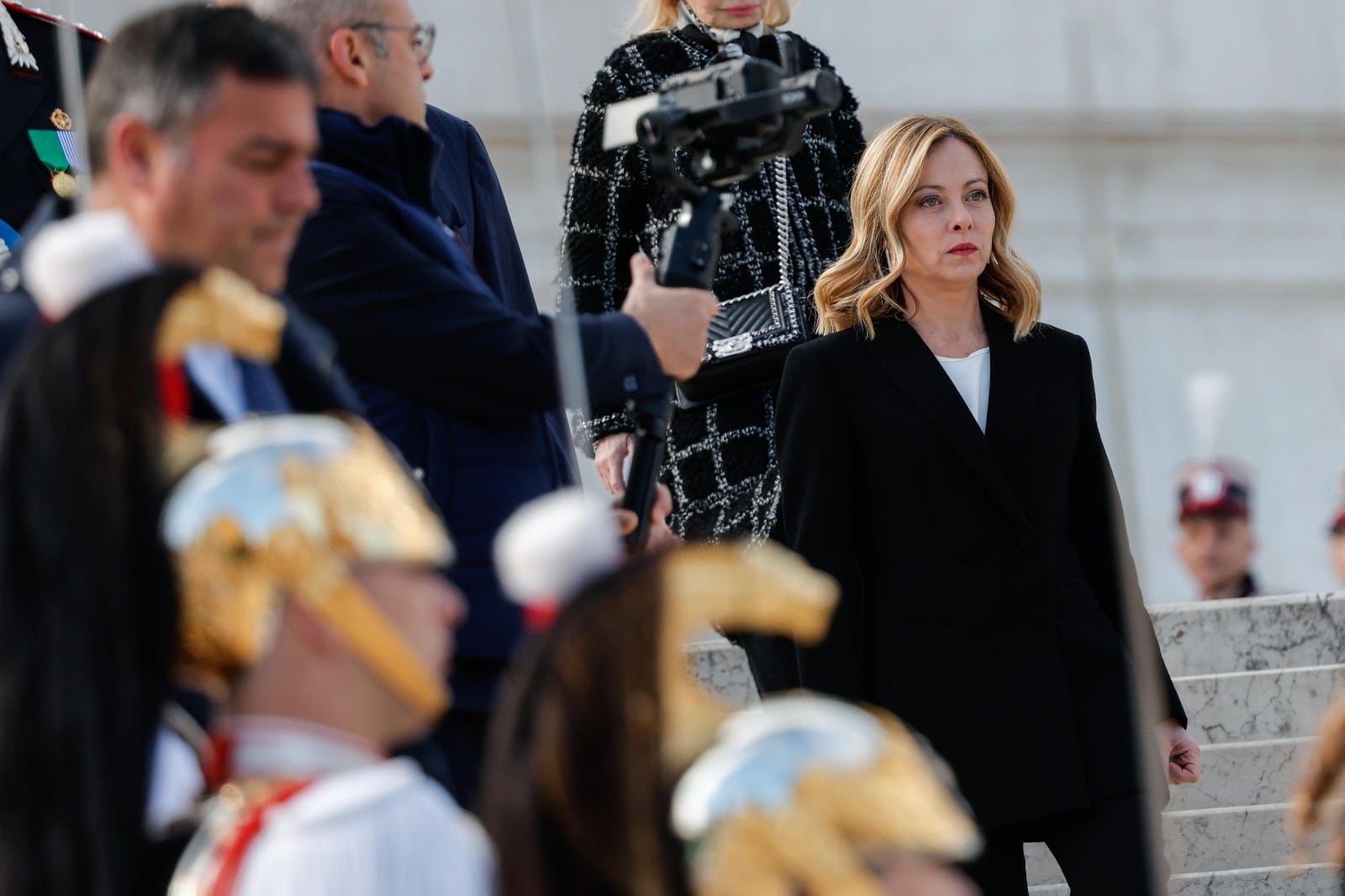 Meloni participa de la conmemoración del Día de la Liberación.