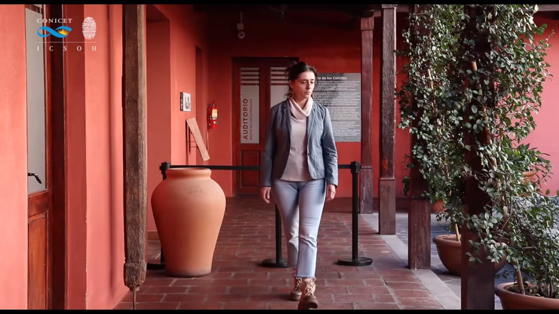 Bárbara Aramendi en el Museo Güemes.