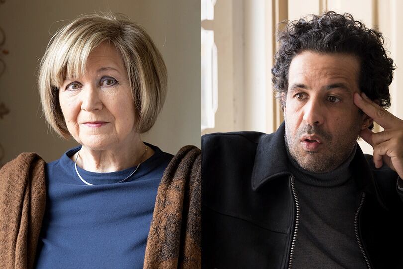 Lídia Jorge y Bruno Vieira Amaral, dos de los escritores que visitarán la Feria del Libro de Buenos Aires. 