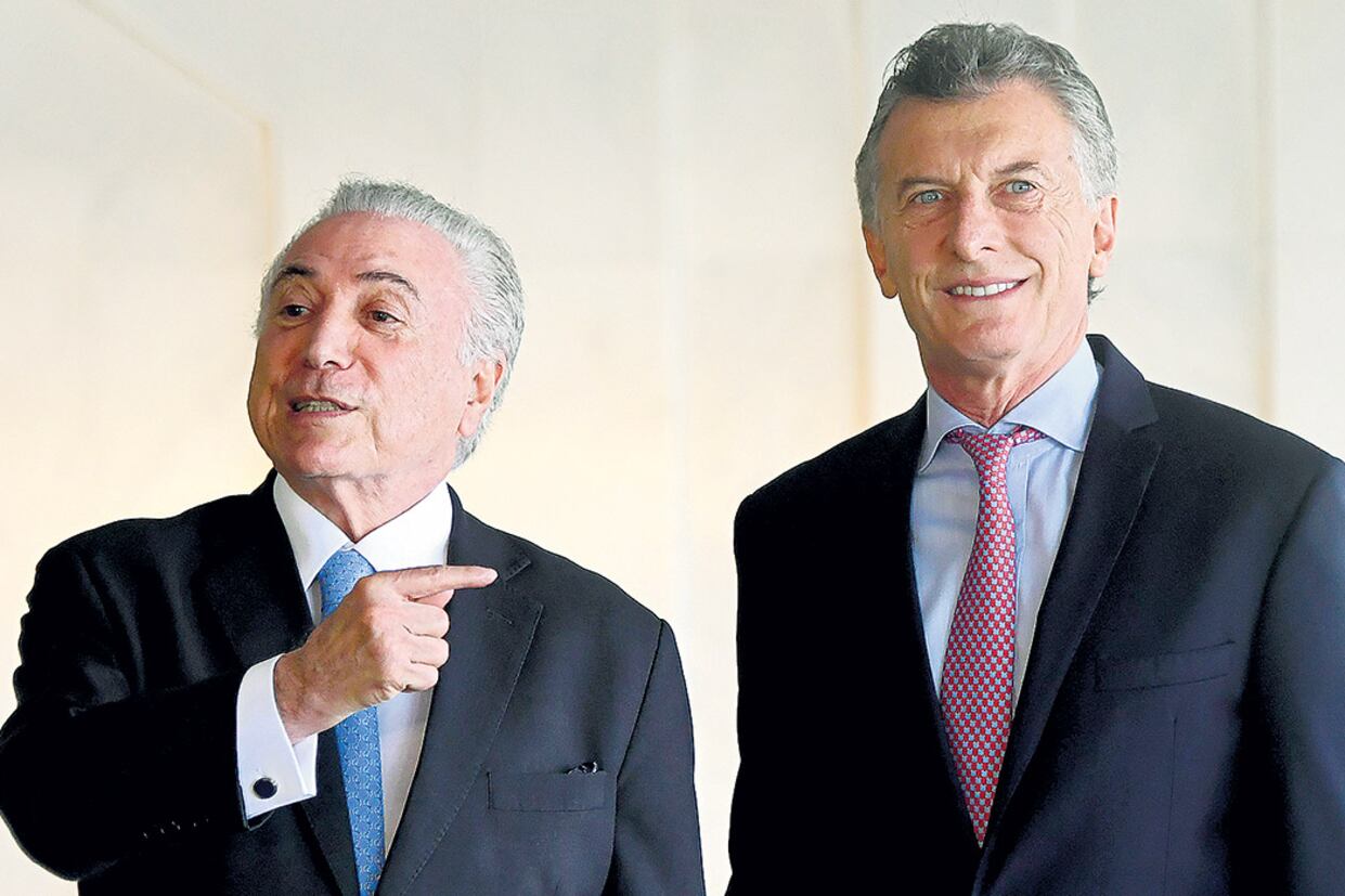 Michel Temer elogió calurosamente a Mauricio Macri y dijo que su reforma previsional era un ejemplo.