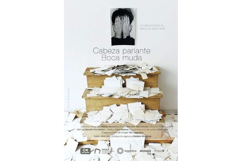 "Cabeza parlante Boca muda" (2024). 