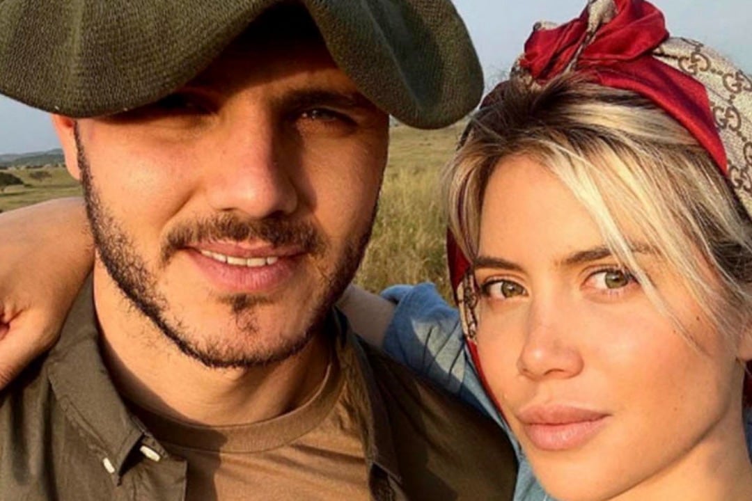 Mauro Icardi y Wanda Nara.