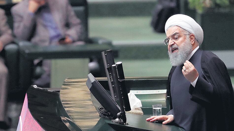 Rohani denunció que las políticas estadounidenses buscan presionar a la población.