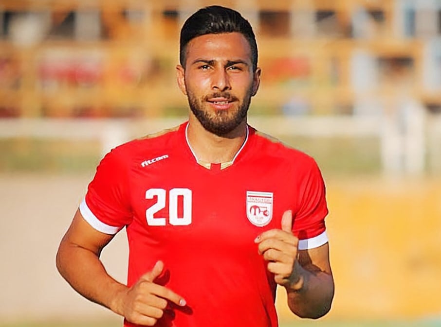 El exfutbolista iraní Amir Nasr-Azadani fue condenado a muerte por apoyar las protestas en su país. Imagen: @FIFPRO
