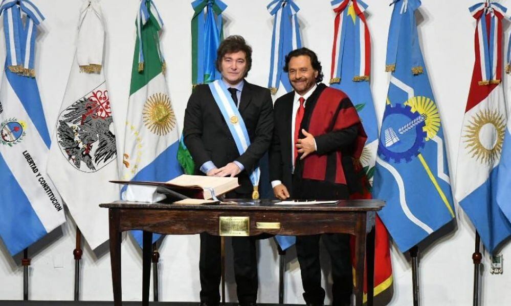 Gustavo Sáenz en Casa Rosada