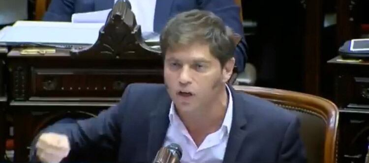 Kicillof, en su intervención de hoy.
