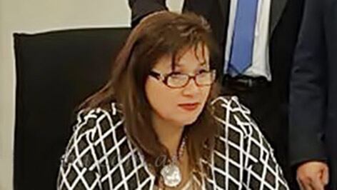 La jueza Claudia Yance.