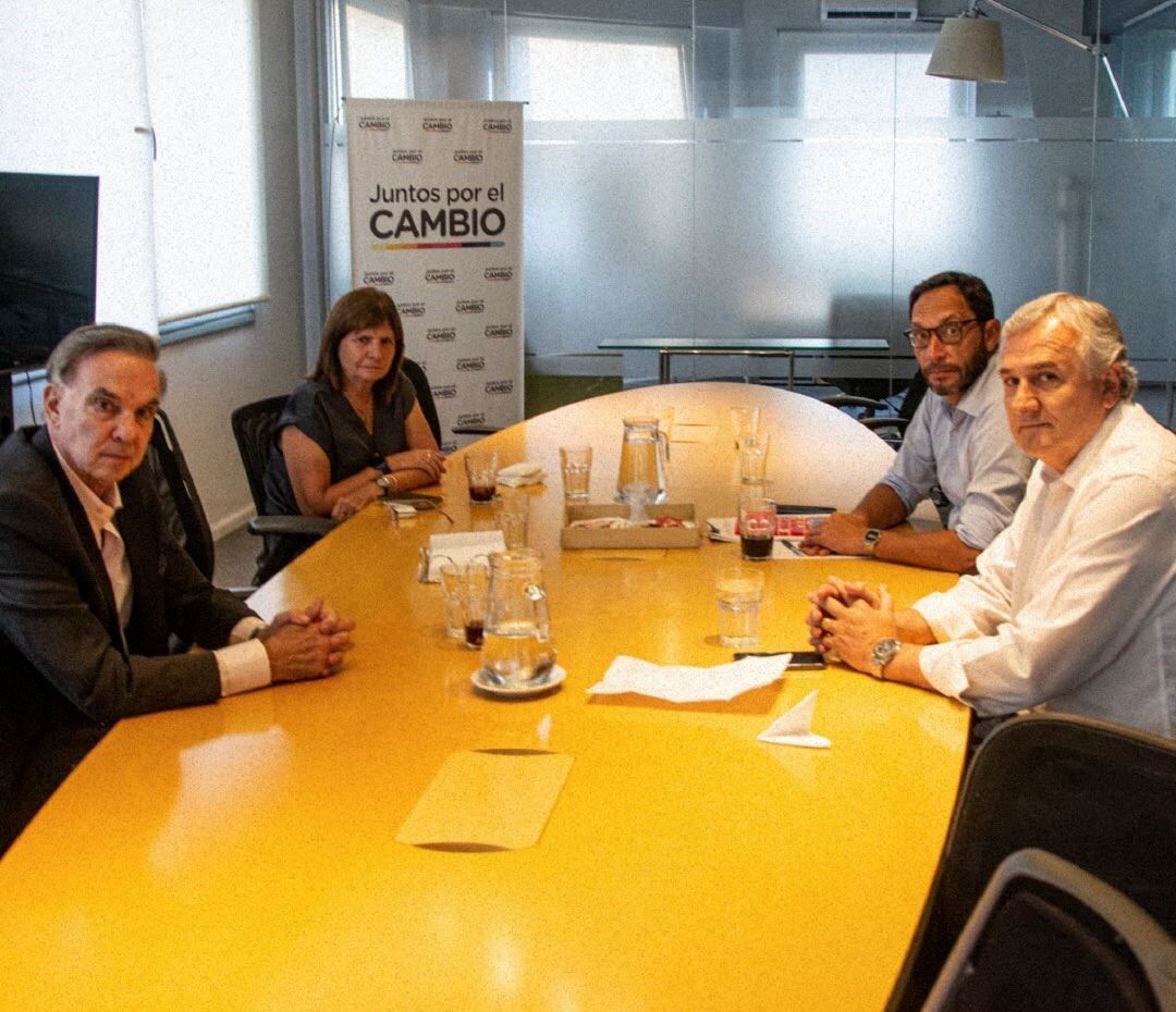 Miguel Ángel Pichetto, Patricia Bullrich, Maximiliano Ferraro y Gerardo Morales.