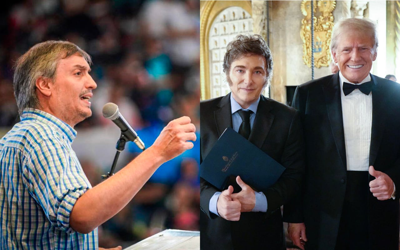 El diputado no ahorró críticas al viaje de Milei para ver a Trump. 