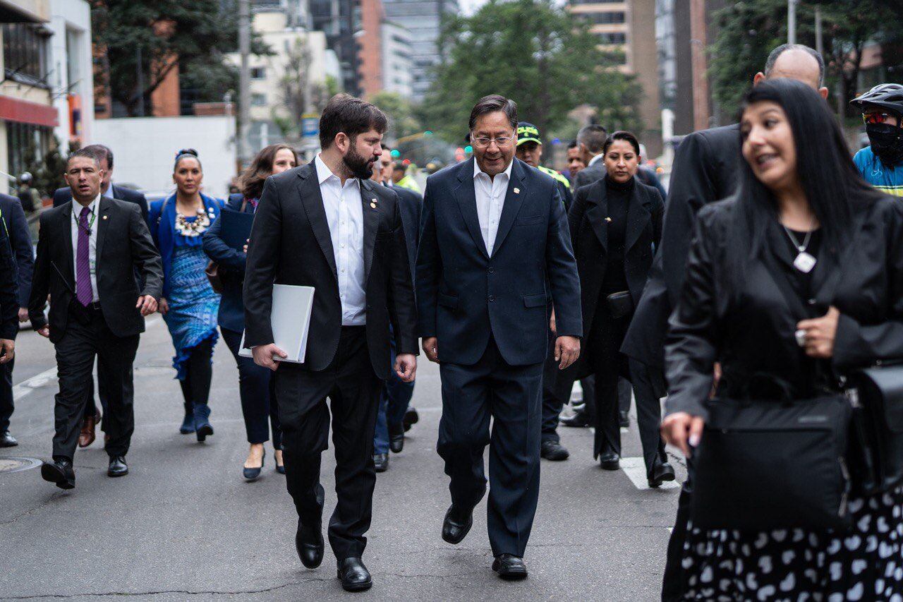 Presidentes Gabriel Boric y Luis Arce / Twitter de Gabriel Boric