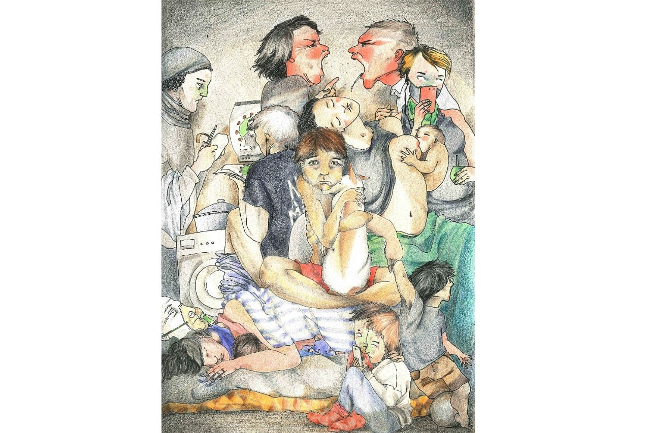 La obra de Romina Leske Valentic, ganadora en "Ilustración".