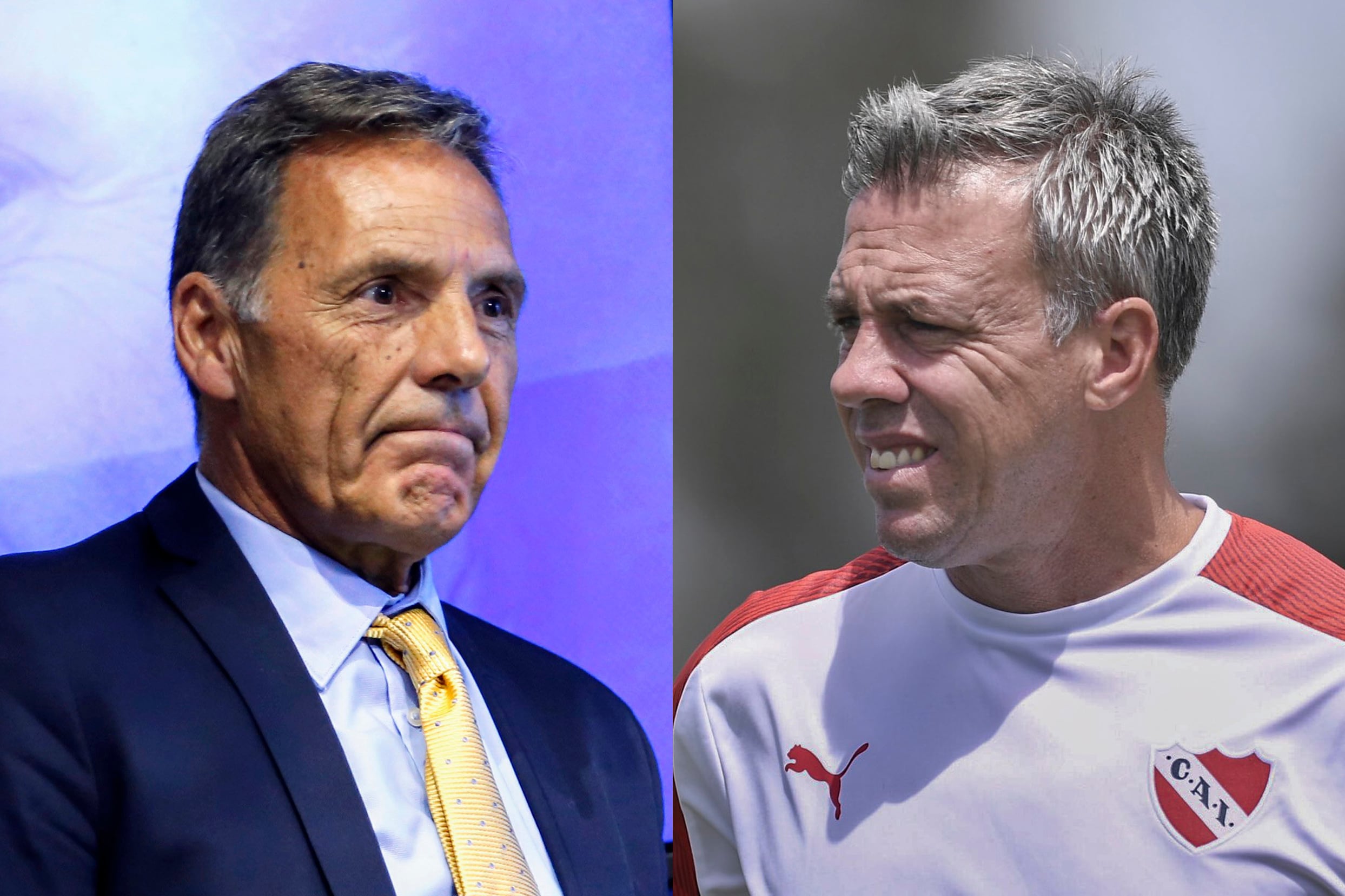 Miguel Angel Russo y Lucas Pusineri.