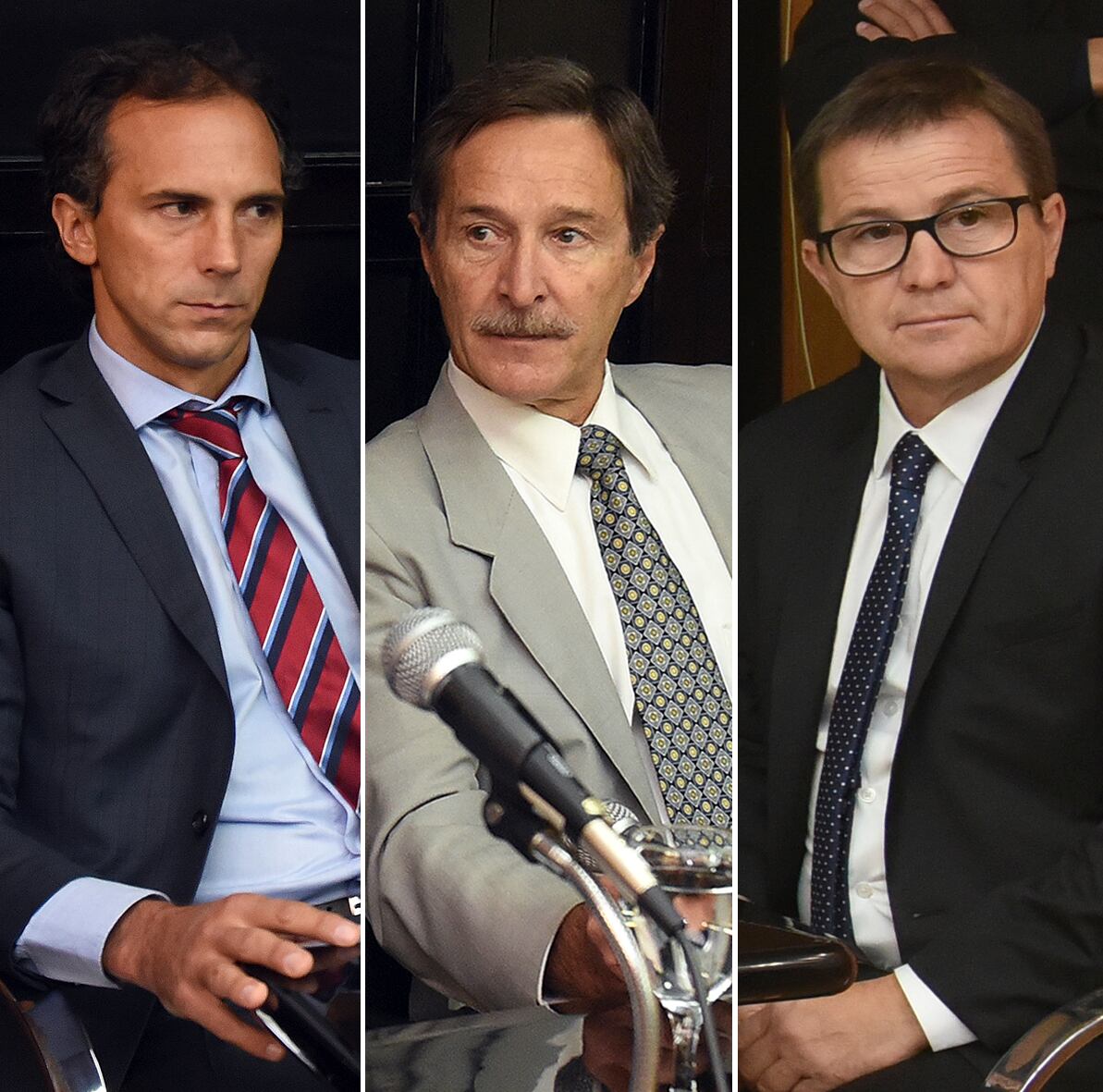 Los integrantes de la Cámara Federal de Rosario.