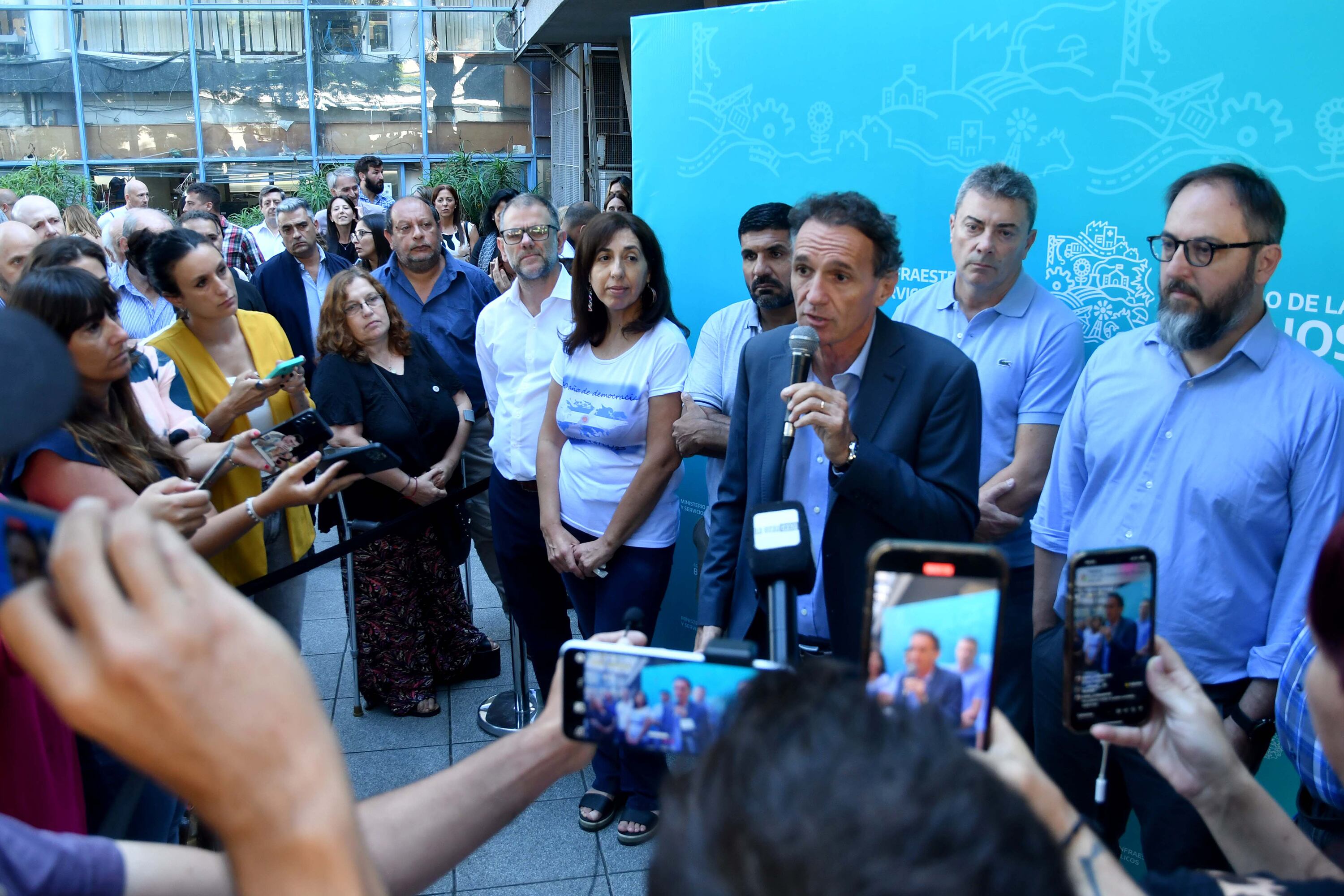 Gabriel Katopodis en la previa a su participación en la audiencia pública de este lunes.