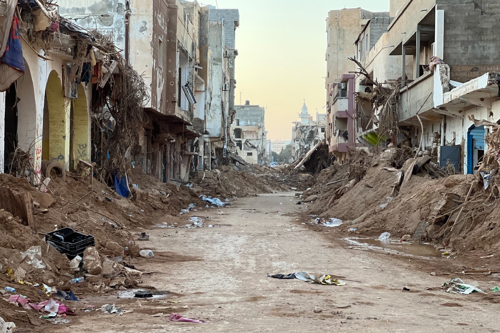 Imágenes de lo que dejó el aluvión de agua y lodo.