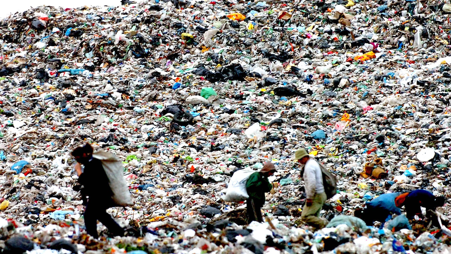 Recolectores de basura en el CEAMSE