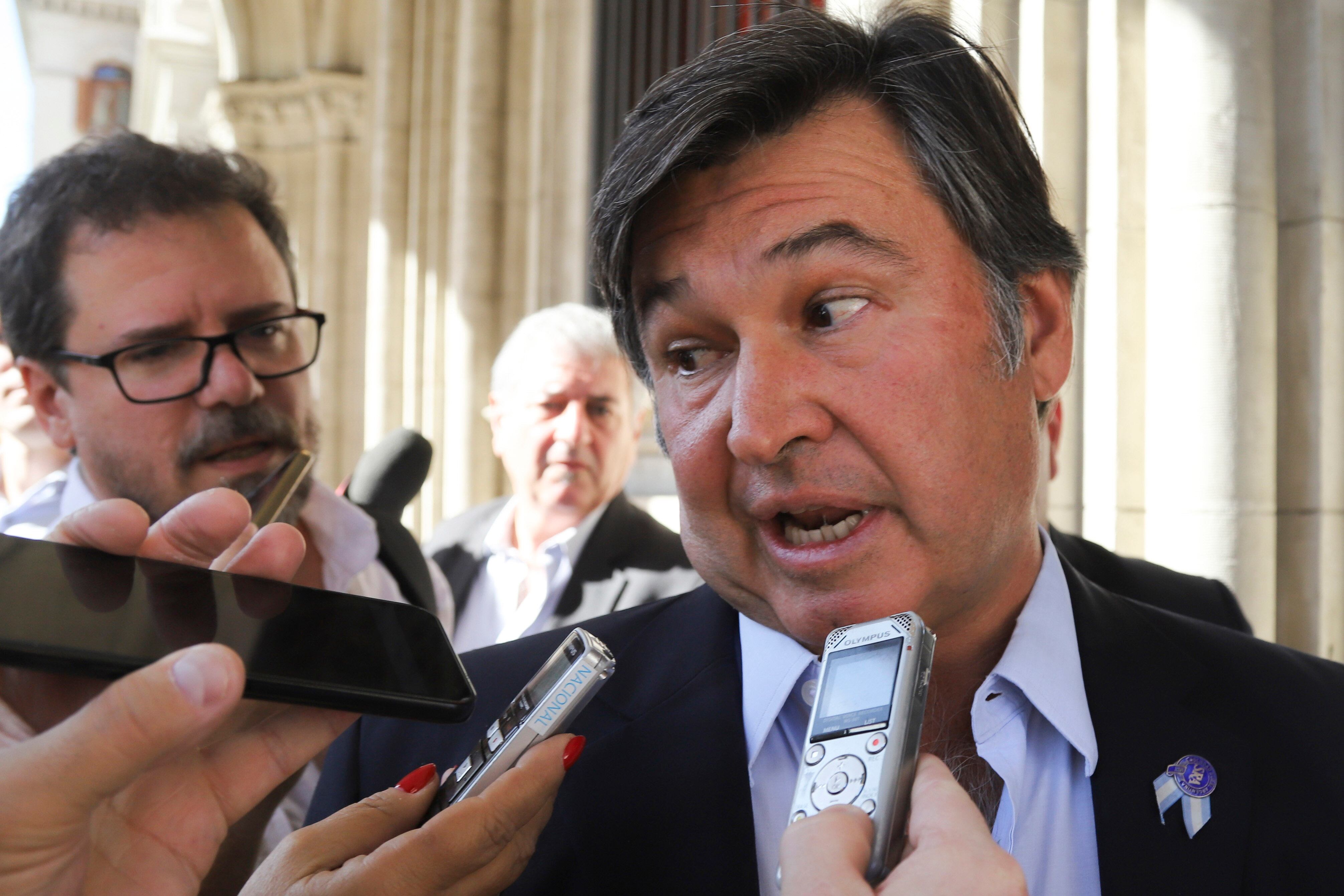 Daniel Pelegrina, presidente de la Sociedad Rural, participó del encuentro con el Gobierno.