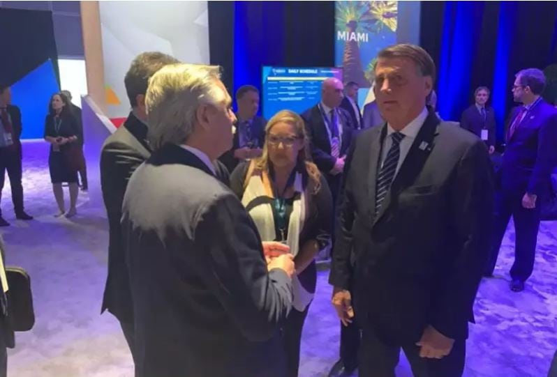 El encuentro de Alberto Fernández y Jair Bolsonaro, fuera de agenda.