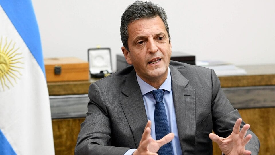 Sergio Massa, ministro de Economía y candidato a presidente.