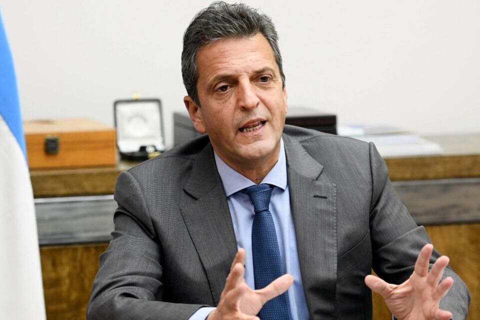 Sergio Massa, ministro de Economía y candidato a presidente.