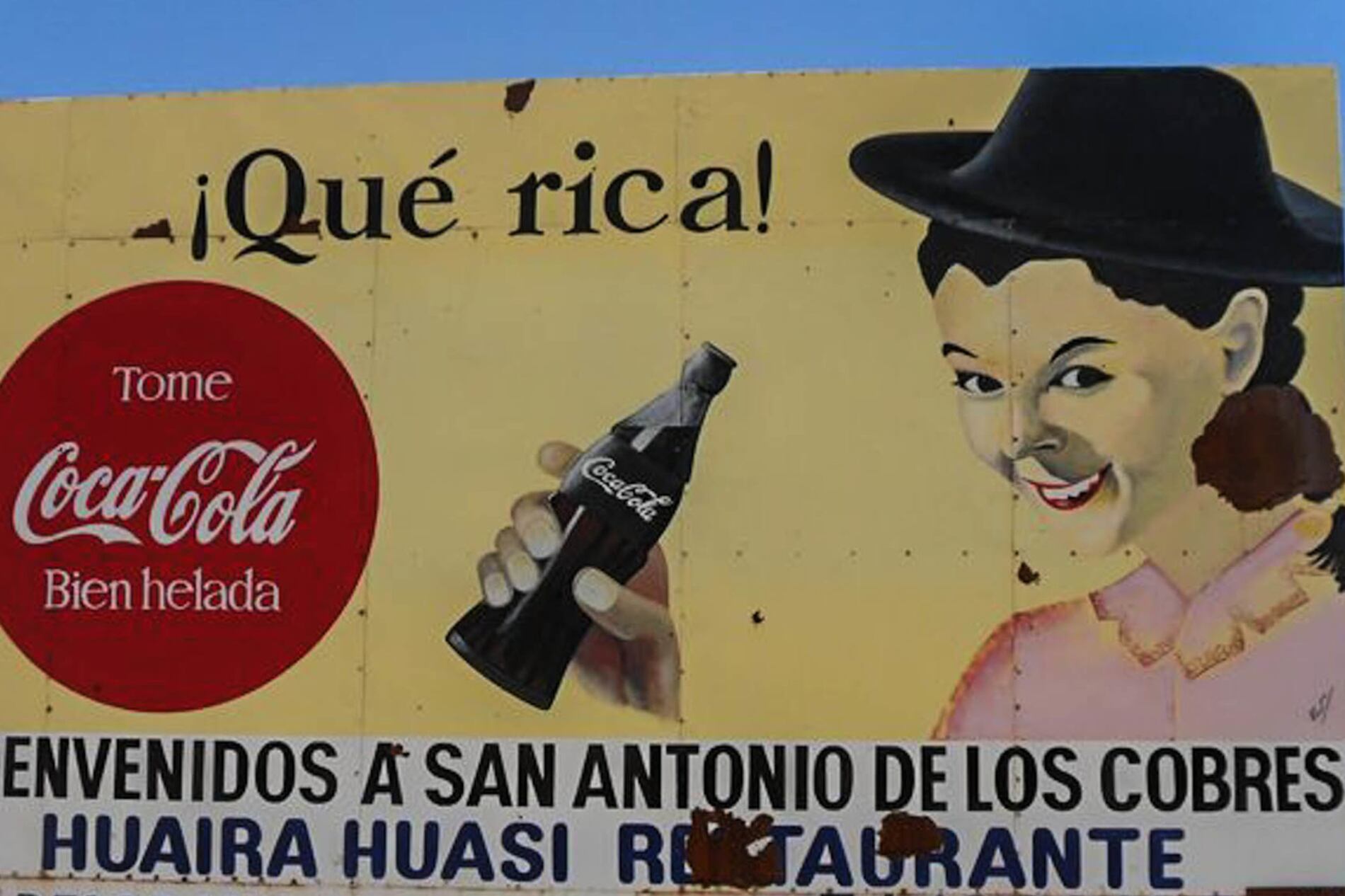 Cartel en la Puna salteña.