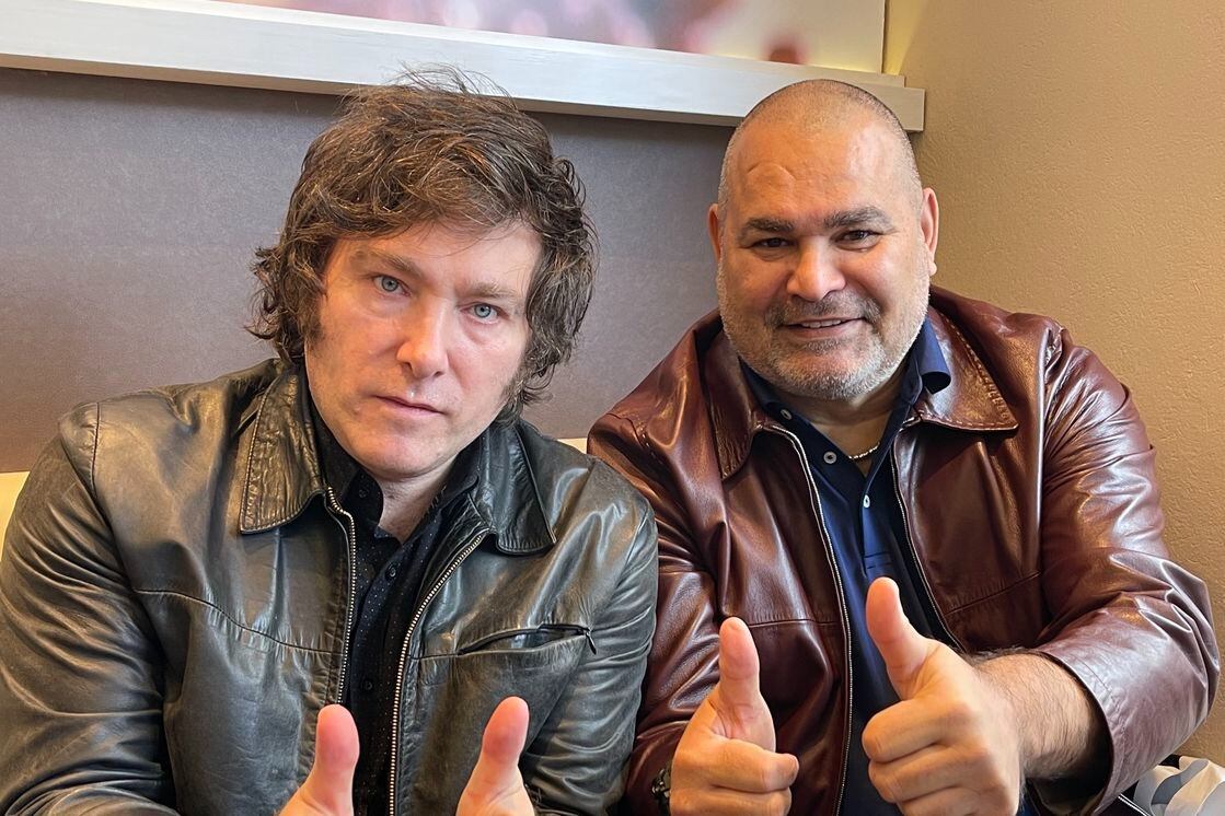 Javier Milei y José Luis Chilavert en el encuentro que mantuvieron la semana pasada