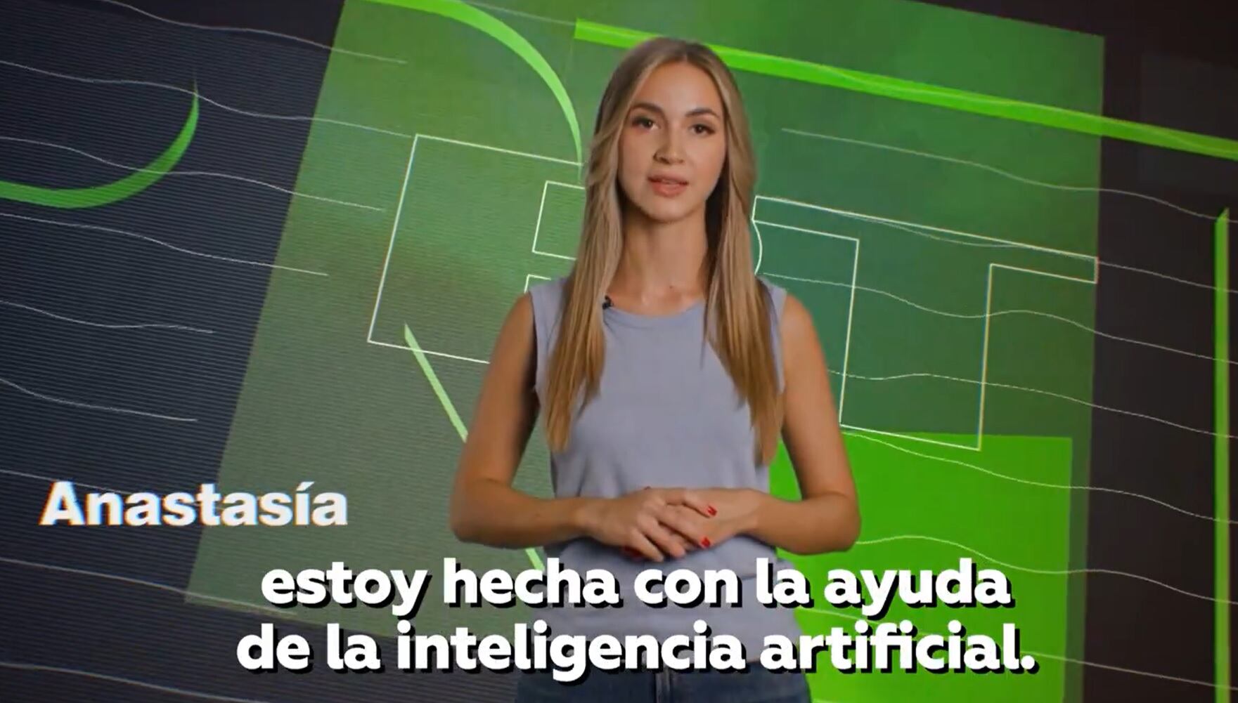 Las redes sociales de RT en Español presentaron a Anastasía, hecha con IA.