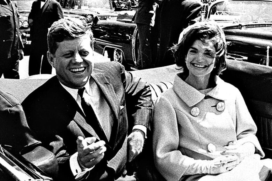 Kennedy y Jackie en mayo de 1961, dos años antes del asesinato de mandatario.