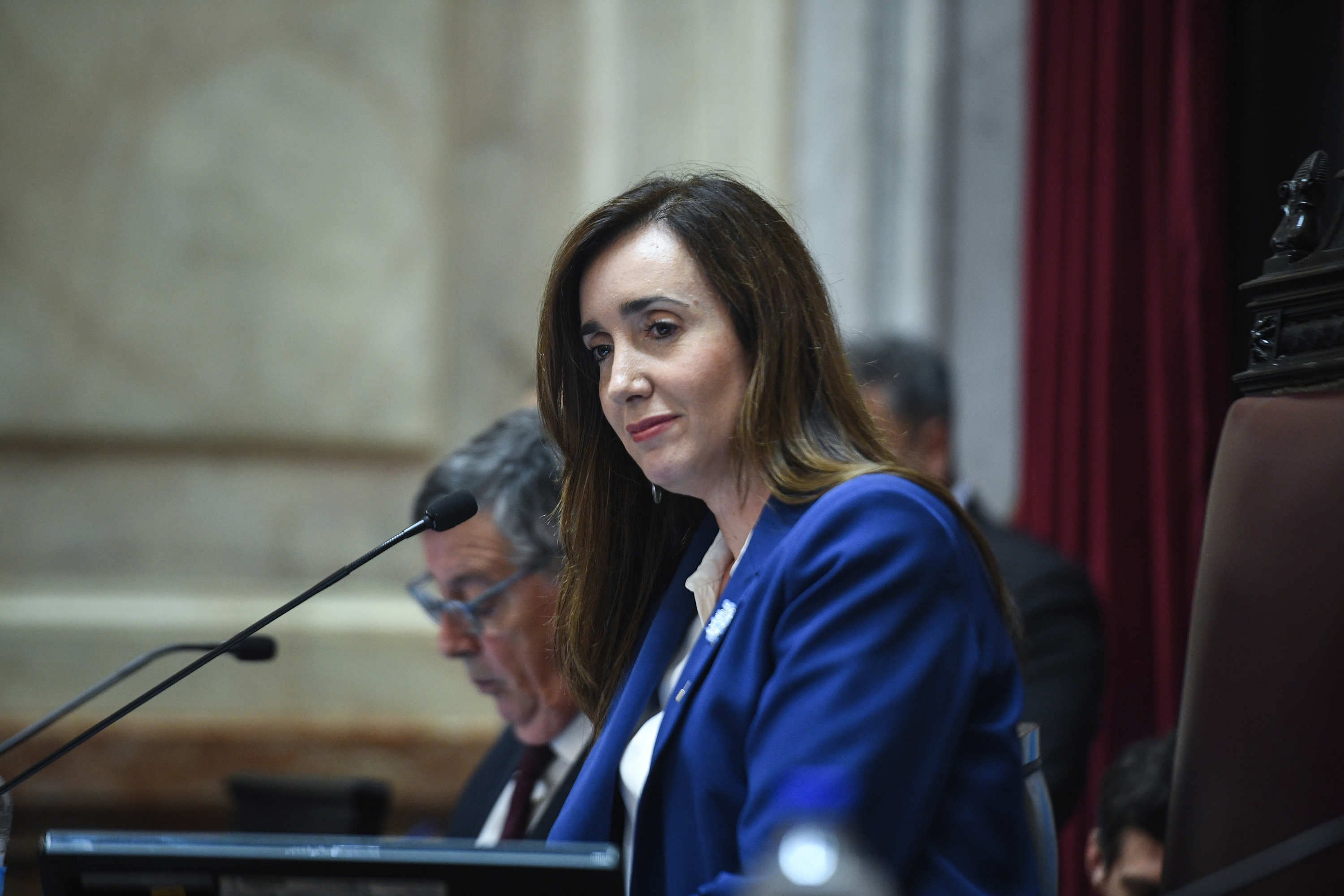 Victoria Villarruel, al frente del Senado.