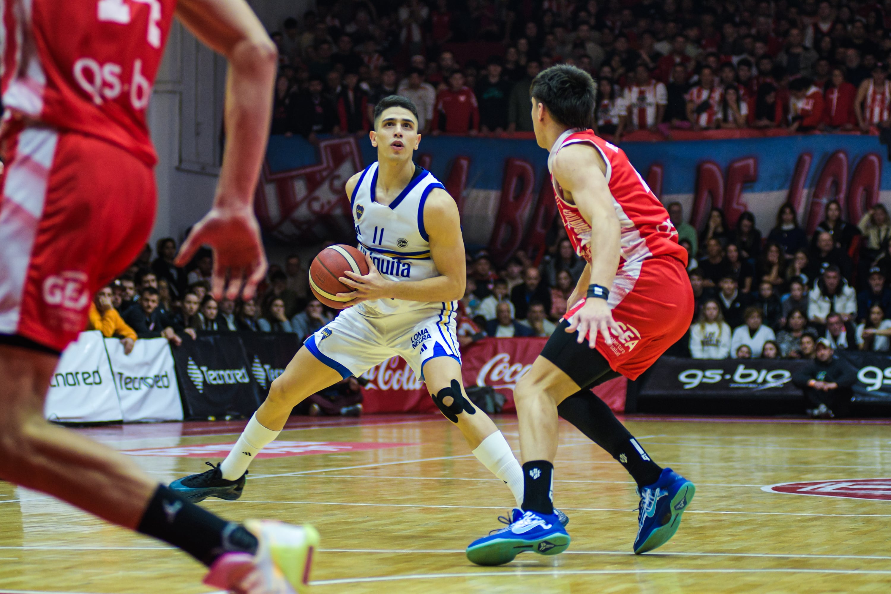 Pepe Vildoza, el MVP, apareció a lo grande para Boca. (Credito: Javier Centeno - Prensa Liga Nacional)