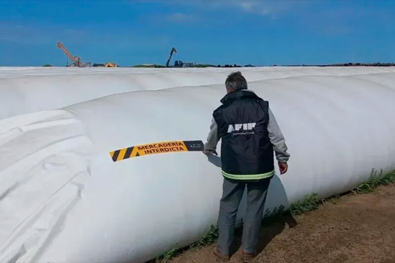 El maíz sin declarar equivale a la carga de 30 camiones.