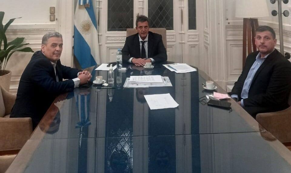 Ismael Bordagaray con Sergio Massa cuando presidía Diputados.