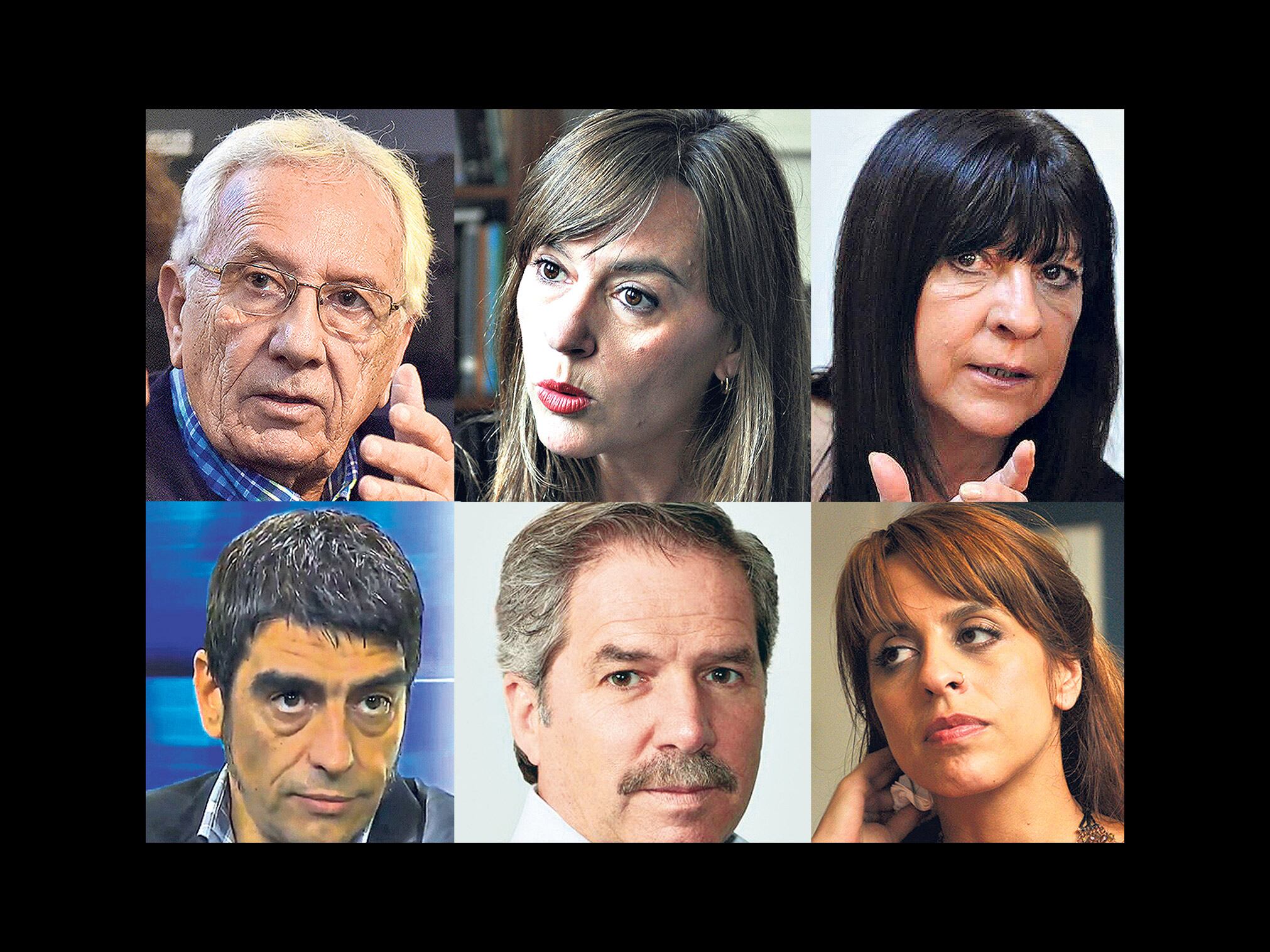 Recalde, Di Tullio, Conti y Tailhade (FpV); Solá (FR) y Donda (Libres del Sur), todos contra el decreto de Macri.
